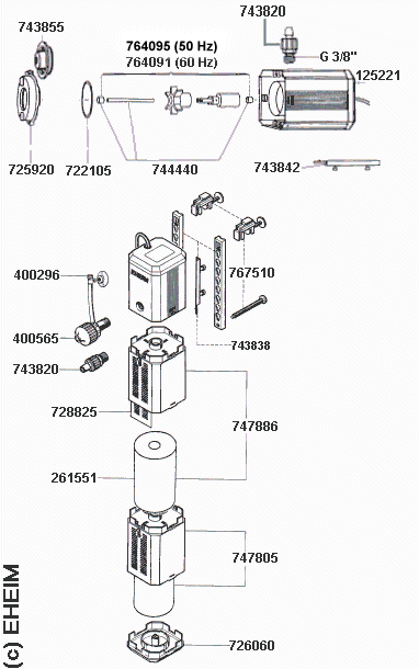 EHEIM Internal filter PowerLine 2252