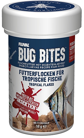 Fluval Bug Bites Futterflocken tropische Fische