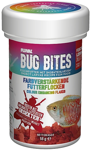 Fluval Bug Bites Colour enhancing Flakes