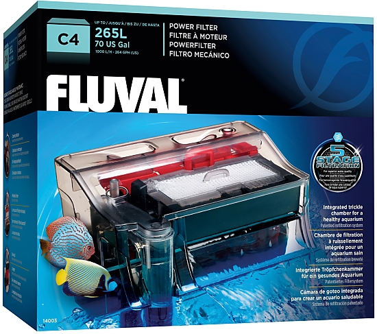 Fluval C4 - 5-Stufen-Anhängefilter