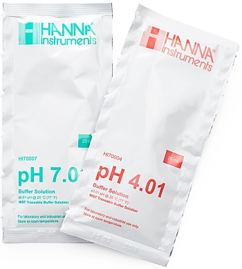 HANNA Calibration Buffer Set pH 4.01 + 7.01